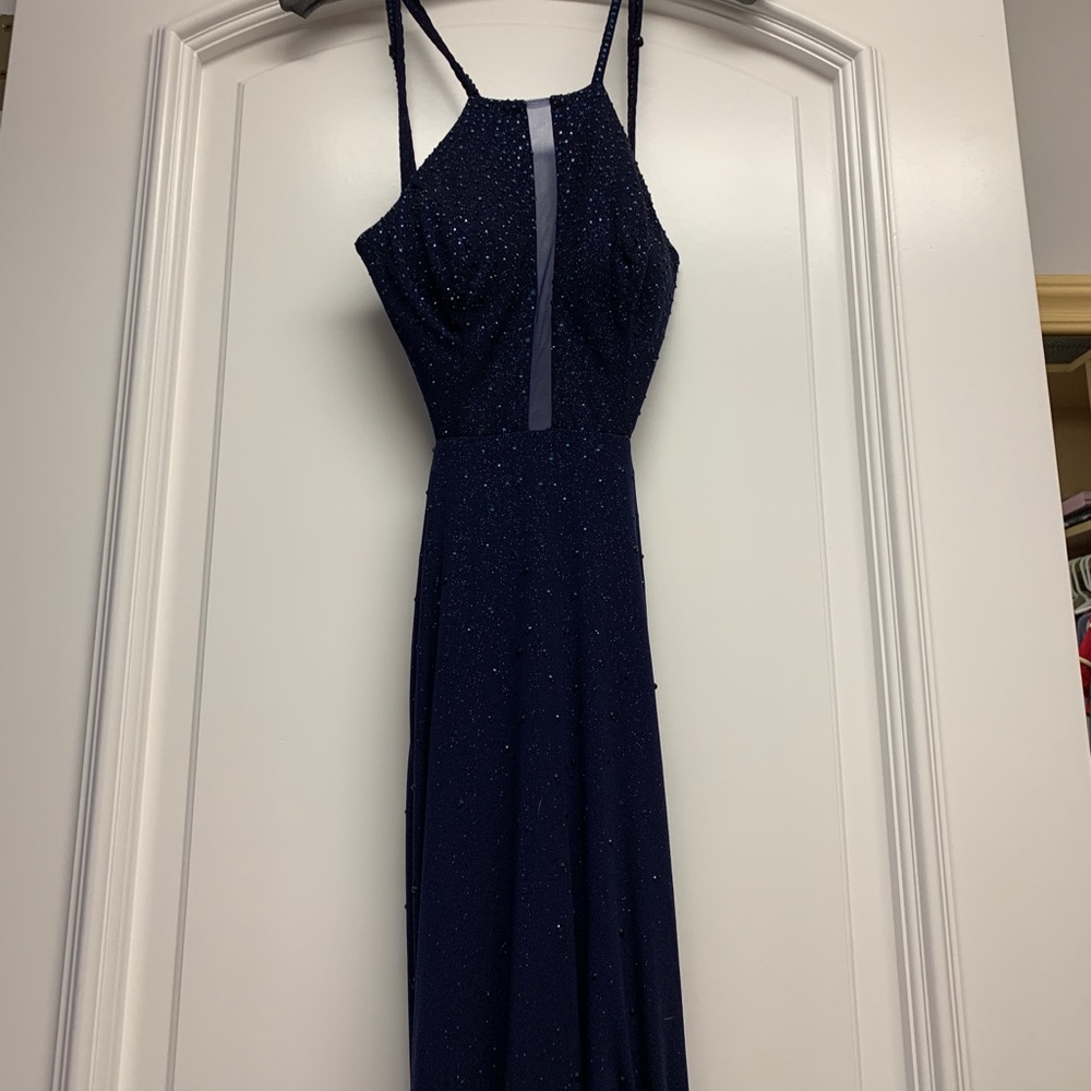 navy blue prom dress 💃🏼